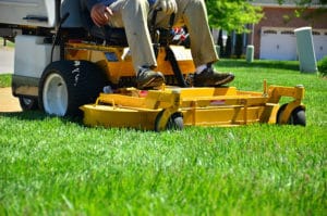 Riding Mower Scalping Lawn