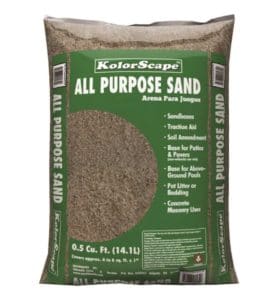 play sand for leveling lawn