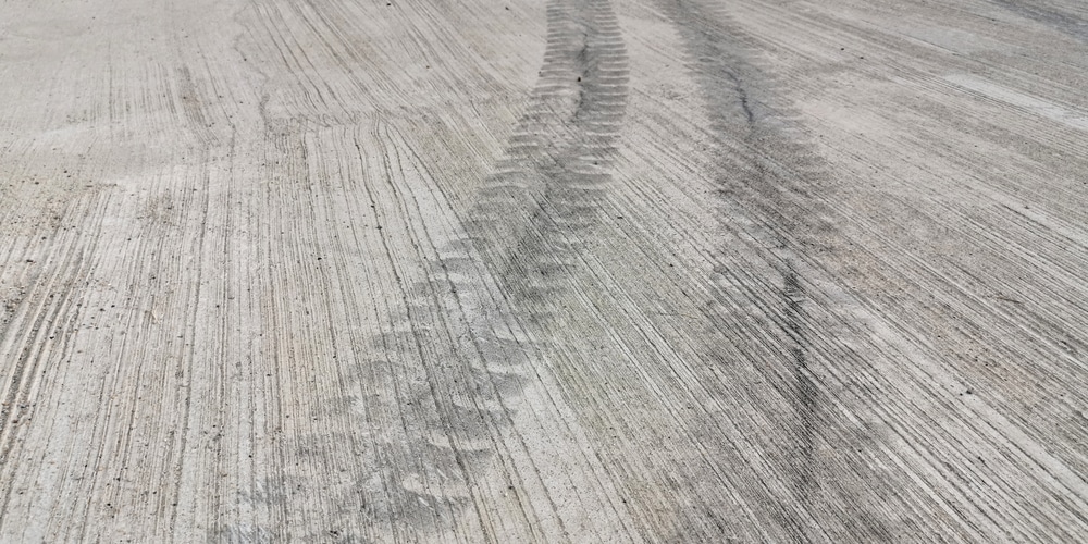 how to get tire marks off concrete