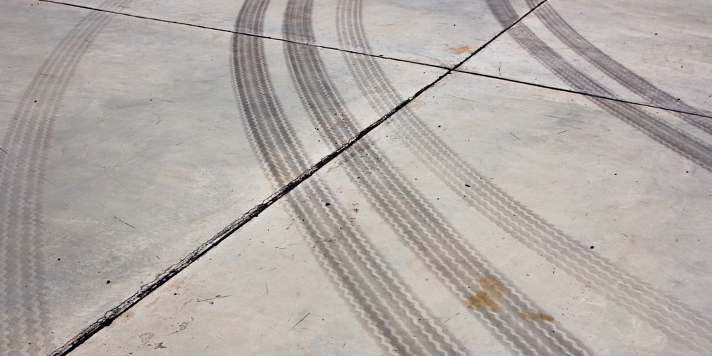 how to get tire marks off concrete