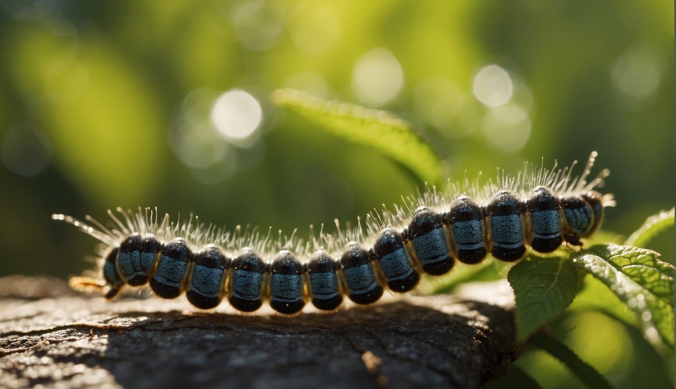 Vinegar is sprayed onto caterpillars, causing them to die