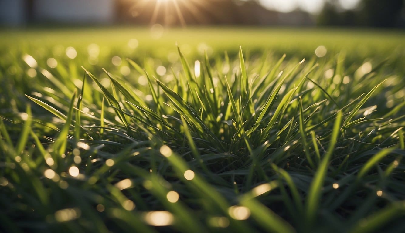 The St. Augustine grass turned to straw