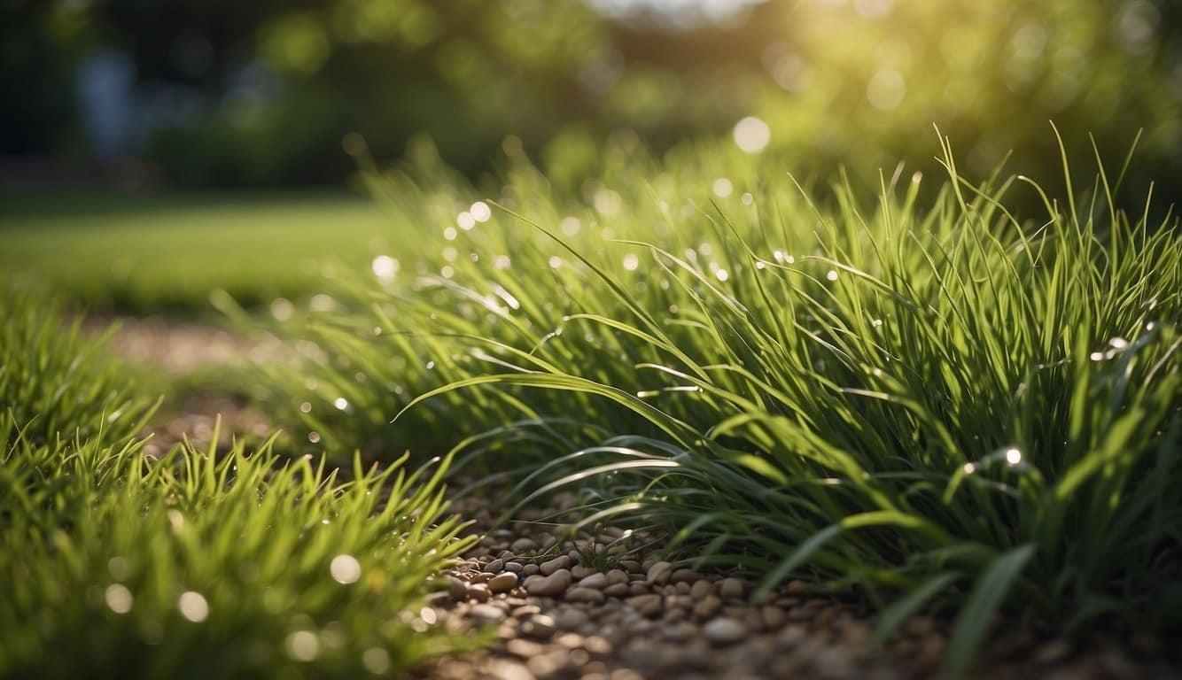 Lush green grass varieties spread across a Missouri lawn, showcasing the diverse options available for homeowners