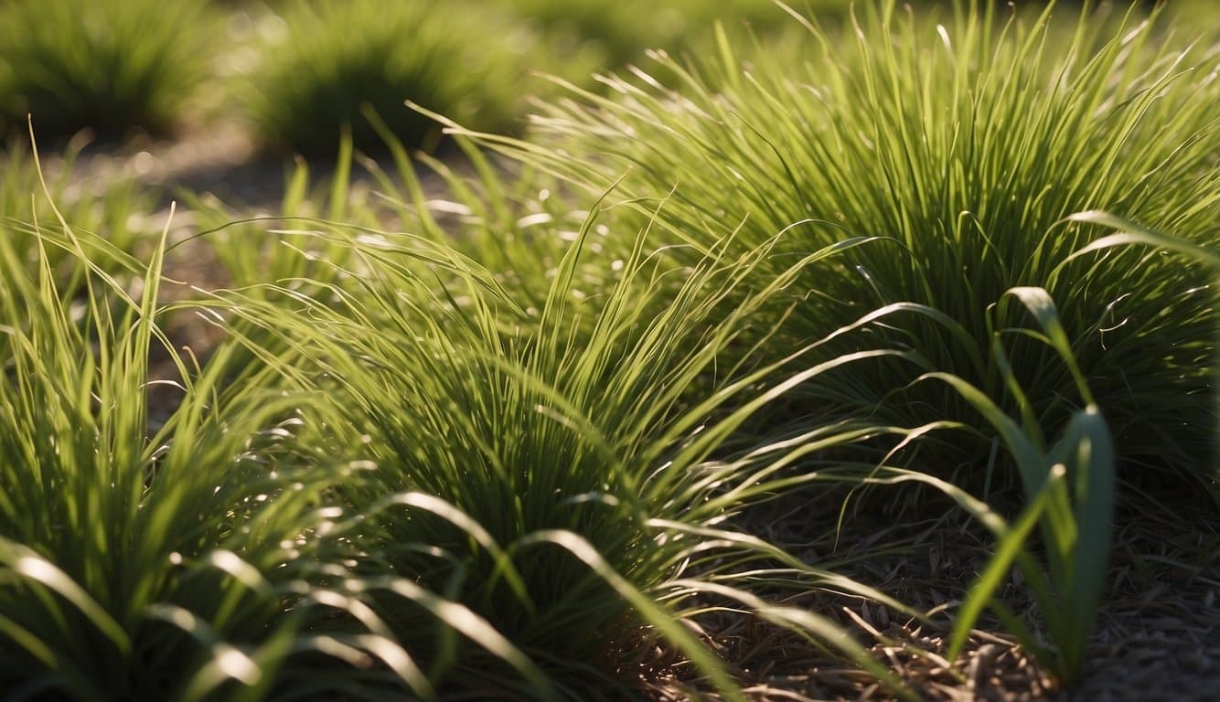 Lush green St. Augustine, vibrant Bahia, and resilient Zoysia grasses cover a sunlit Florida lawn