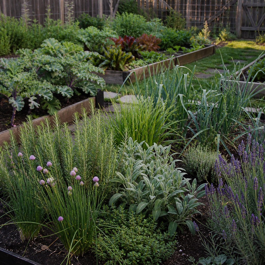 Fall garden crops and aromatic plants deer tend to avoid